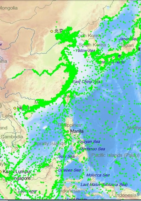 船舶实时散点图:了解中国和世界各国经济的窗口