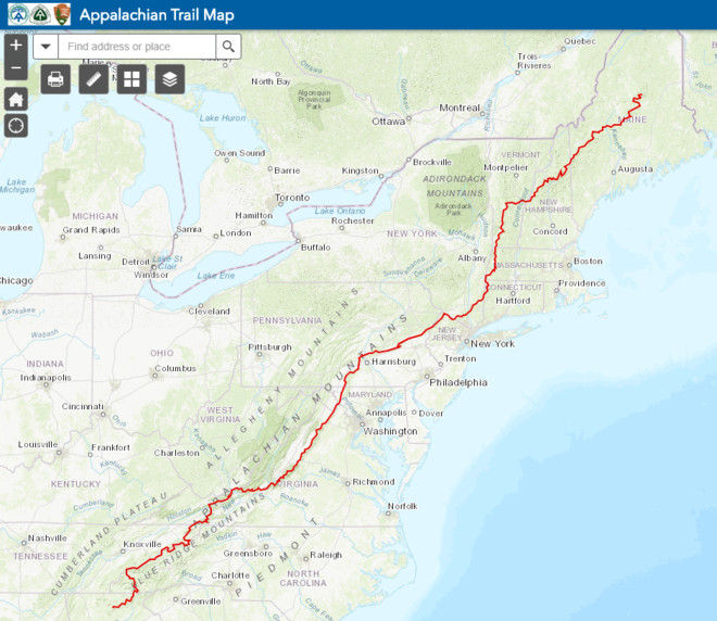 阿帕拉契小径(appalachian trail)