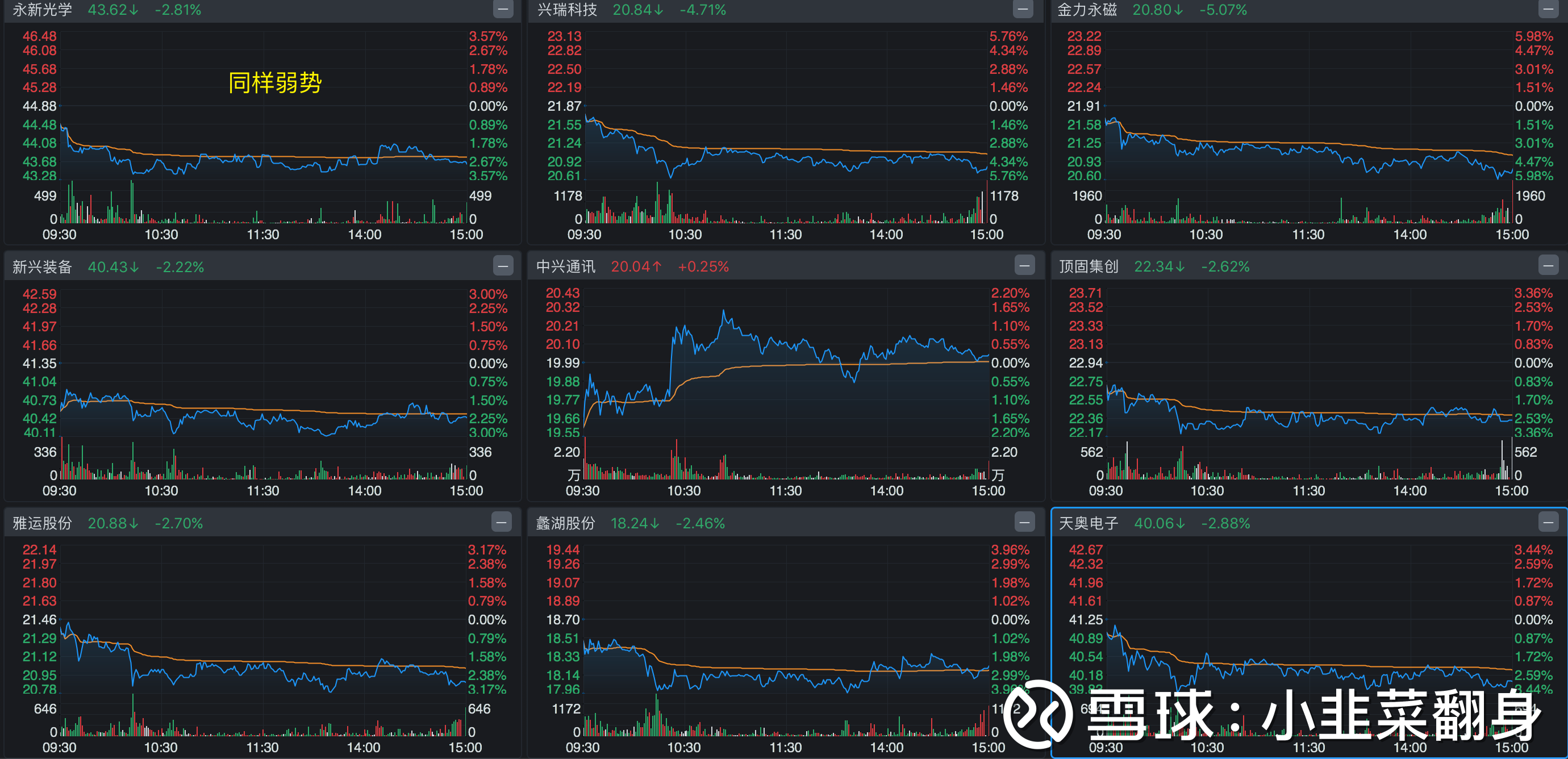 新兴装备 ~ 永新光学 ~ 顶固集创 ~ 雅运股份 ~ 天奥电子 > 蠡湖股份