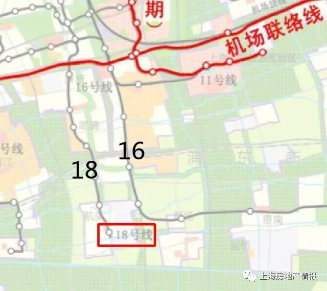 最新上海地铁18号线的终点站航头开始建设进度落后的南段也已经动工