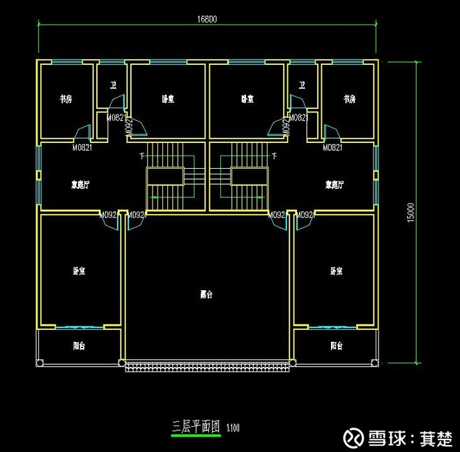 双拼三层欧式别墅,兄弟共建,隔而不断