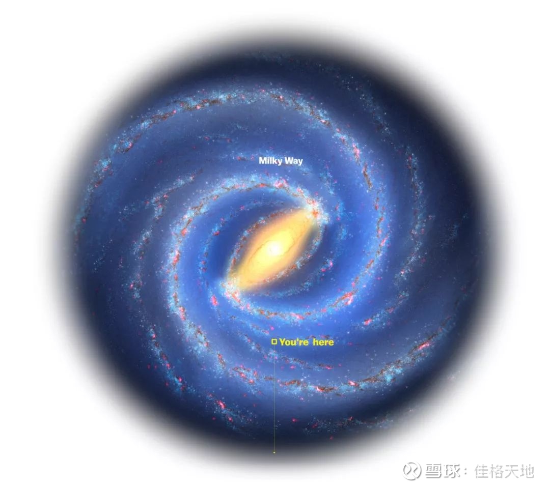 银河系(milky way)的范围大约为258,000光年(一个光年等于5.