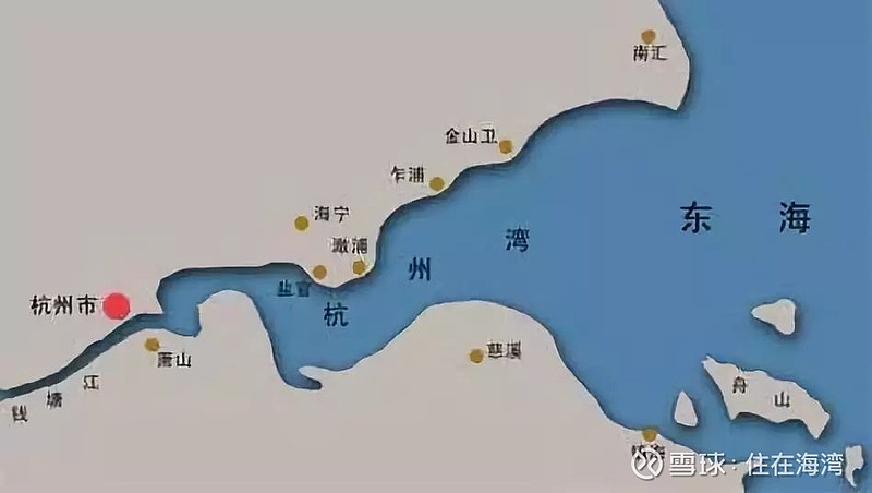 黄金湾!钱塘江入海口 杭州湾