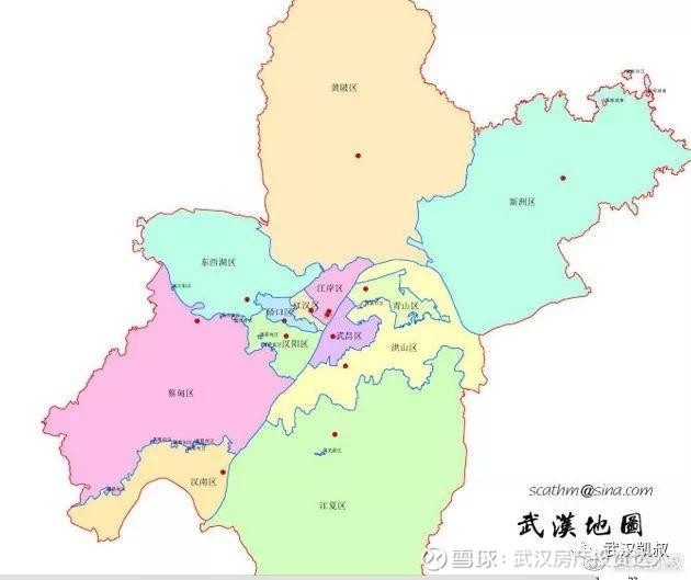 武汉有十三个下辖区,在省会城市中算非常多的,要知道广州才11个区
