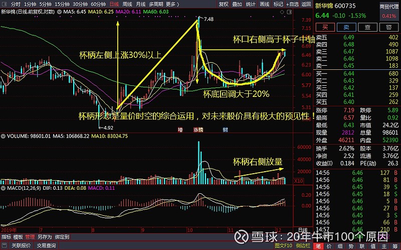 2020-2021历史大牛市的100个原因(五)杯柄形态股层出不穷