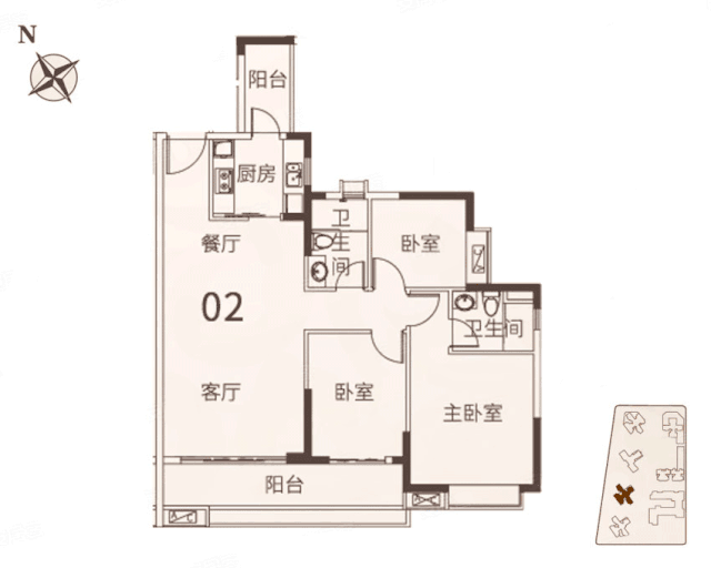 悦江上品建面约110平三房户型 玄关,厨房和生活阳台消杀示意图 作为