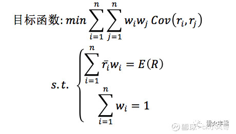 投资组合理论学习之马科维茨投资模型一