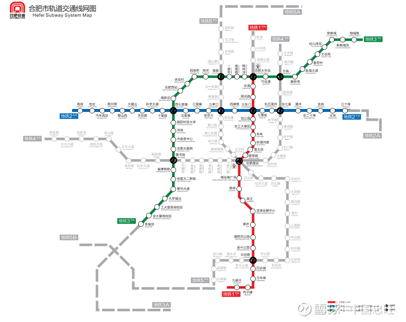 合肥市轨道交通线路图(来源:合肥市轨道交通集团有限公司)