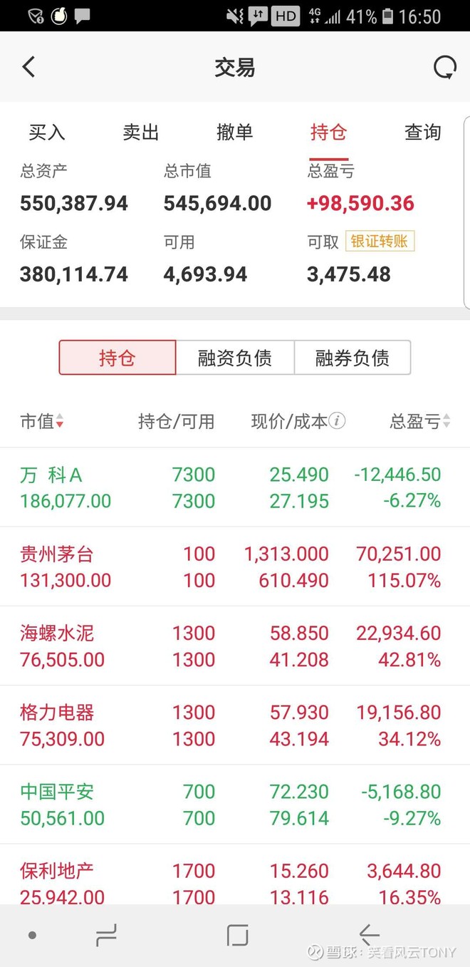 50万元股票账户每周末实盘展示:20200515