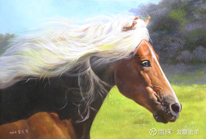 动物类油画一组,尺幅均为120×70厘米左右