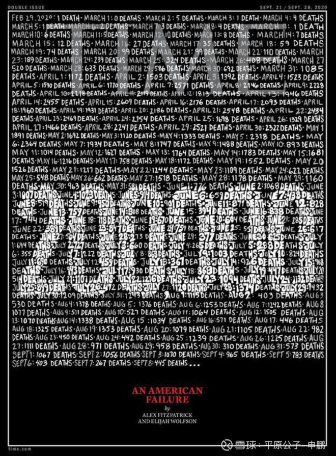 平原公子：死亡20万，唤不醒美国人