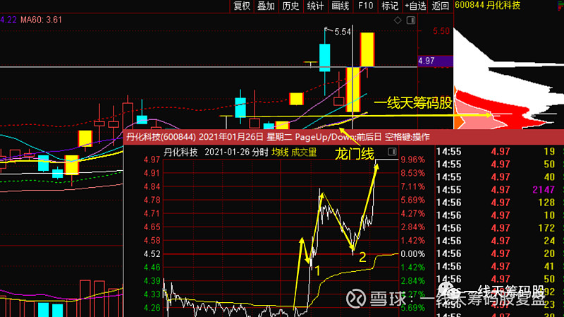 那么 回踩一线天的丹化科技呢?