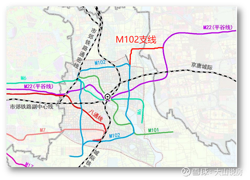 m102是通州环线地铁