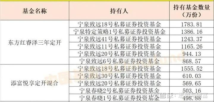 比如宁泉资产的最有良心私募杨东,去年四季度就大手笔买入了东方红睿