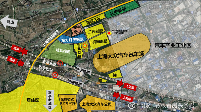 上海五大新城中,只有嘉定新城规划了土地边界与新城不