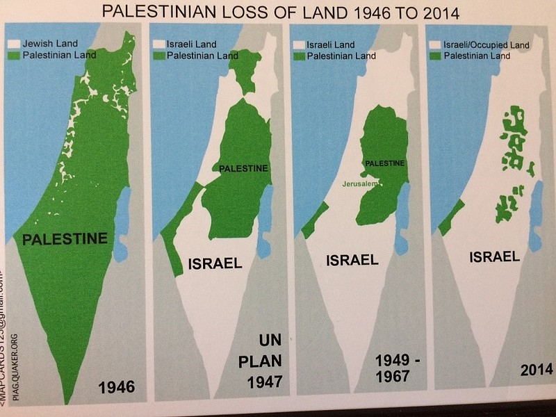 地图解读巴以冲突 巴以(巴勒斯坦和以色列)冲突(the israeli