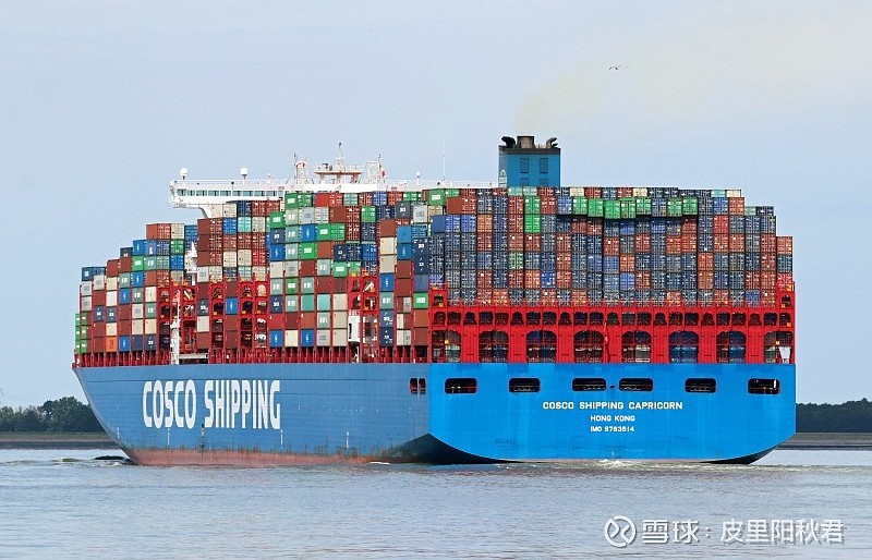 更新中远海控集运货轮系列之三星座系列共11艘总运力221309teu