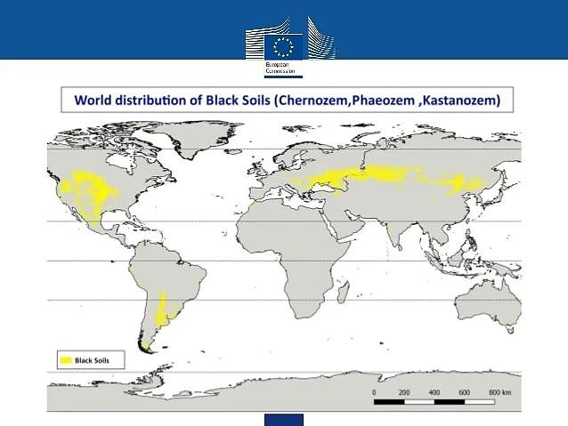 全球黑土地分布