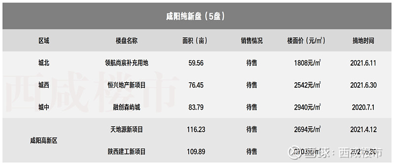 咸阳 西咸新区38个纯新盘排队入市,哪些项目值得关注?