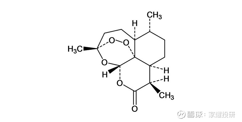 青蒿素的化学结构式