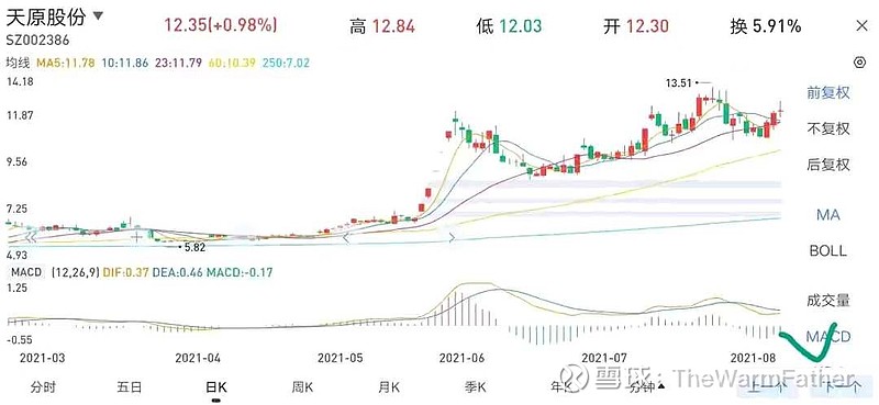 暖爸股票分析之天原股份