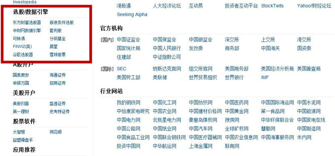 网址导航: 你最常用的选股器是哪个? 我想选一