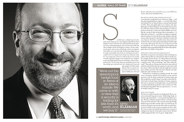 赛思卡拉曼(seth klarman)的投资理念