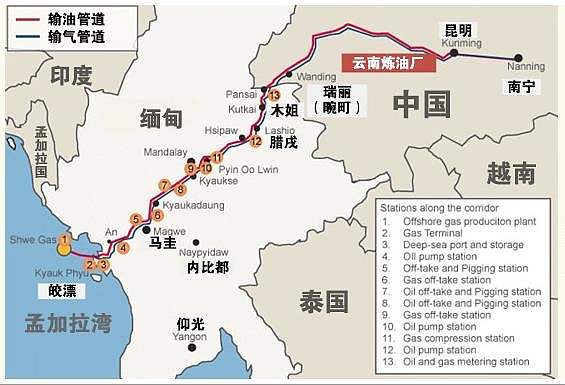 中缅铁路 线路图图片