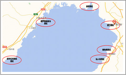 辽宁港口地图图片