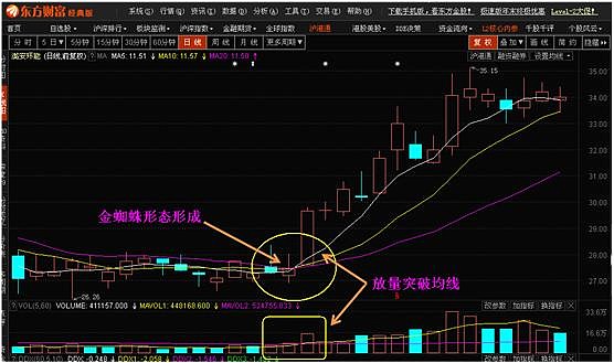 金蜘蛛k线形态图解图片