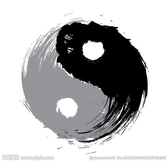 就像太极图,阳鱼和阴鱼互相派生,阳极而阴,阴极而阳,两者并没有本.