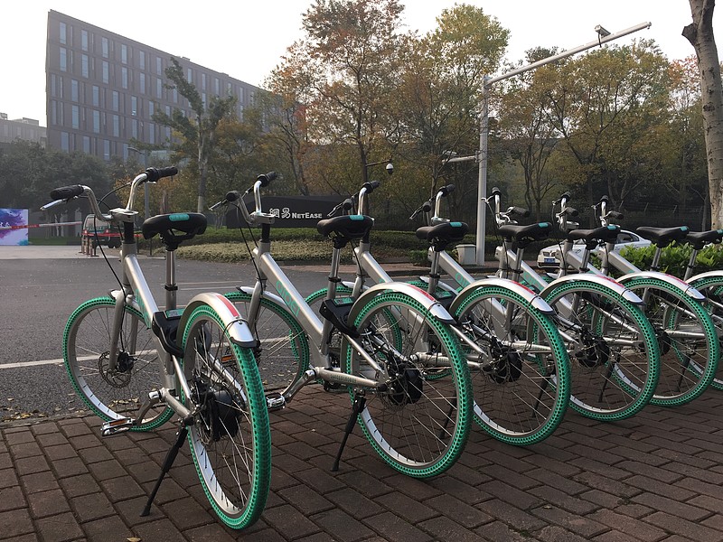 5毛钱30分钟无桩单车骑呗杭州试运营