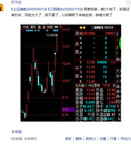 $三钢闽光(sz002110)$ 我比较喜欢的板块,钢铁,煤炭,有色,这只股票,就