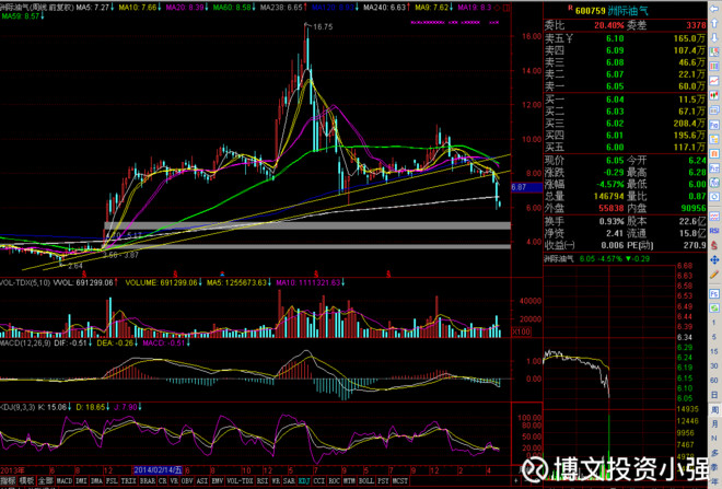 (SH600759)$ 今年最失败的,没有之一的股票。