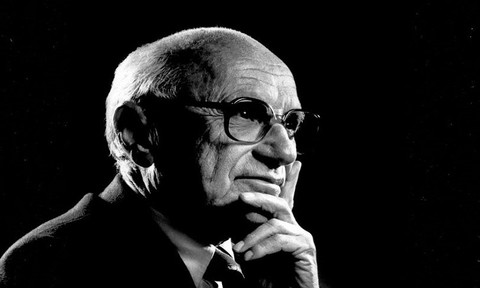 美国经济学家和诺贝尔经济学奖得主米尔顿·弗里德曼(milton friedman