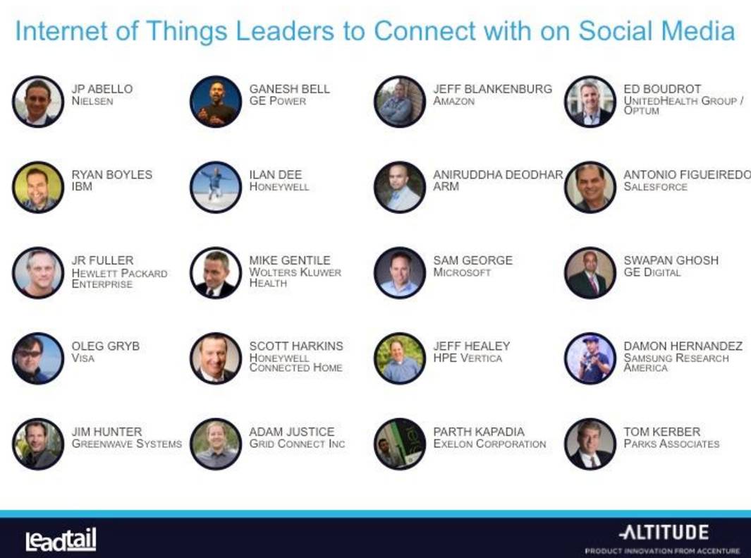 全球257位物联网意见领袖平时都从哪儿获取一