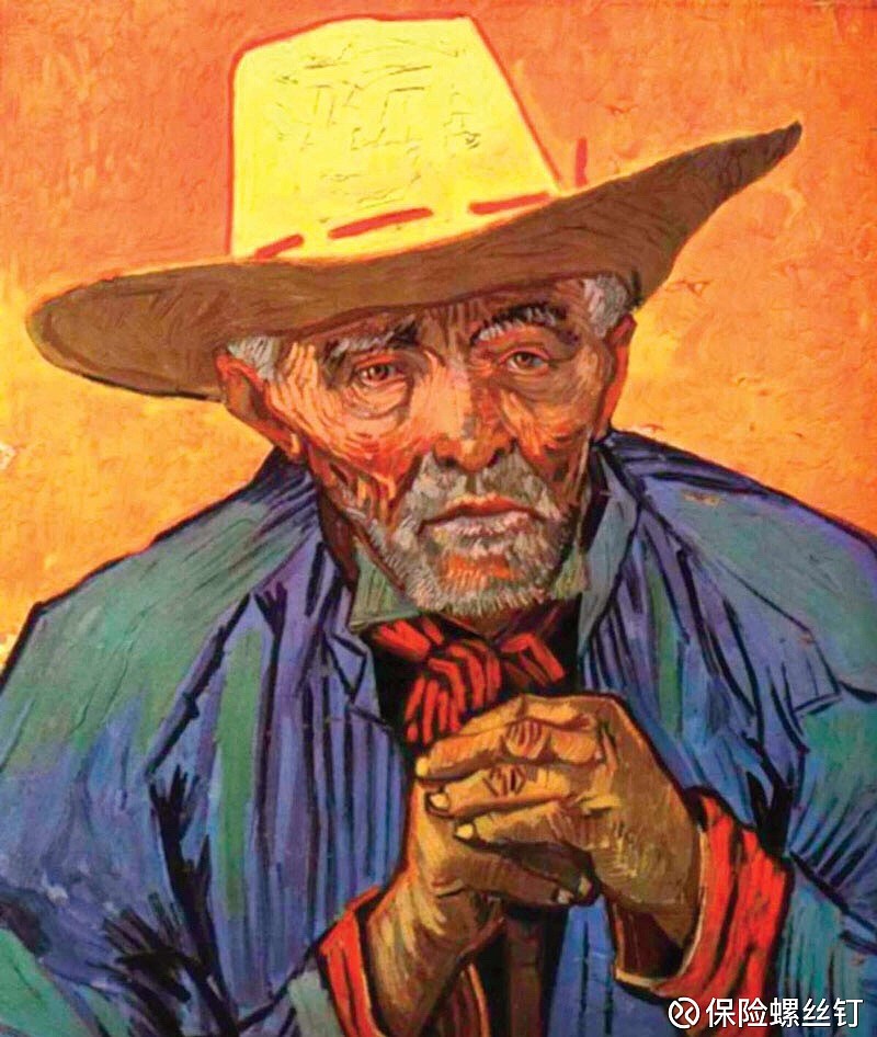 耐心的农夫patienceescalier1888年梵高