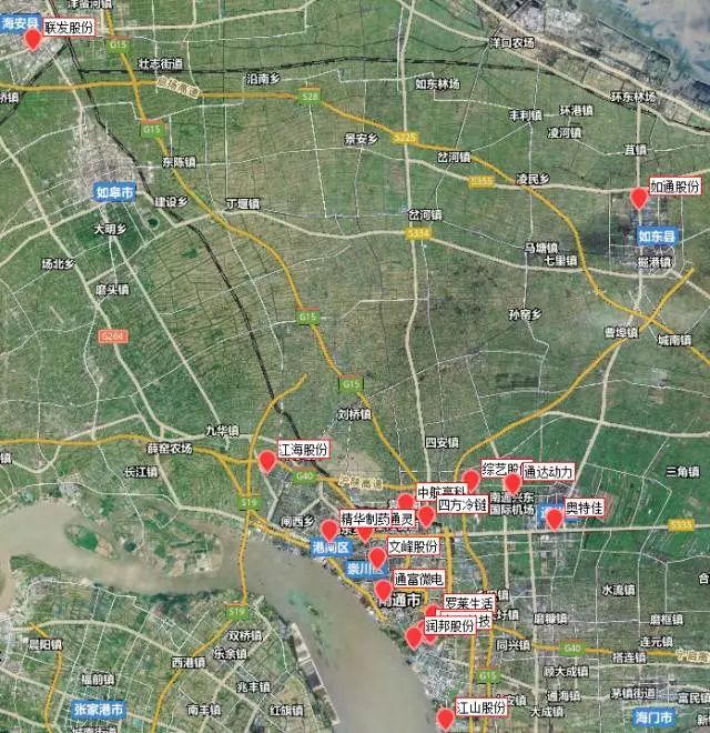 城市战争: 华东地区上市公司地图 我们已经分享