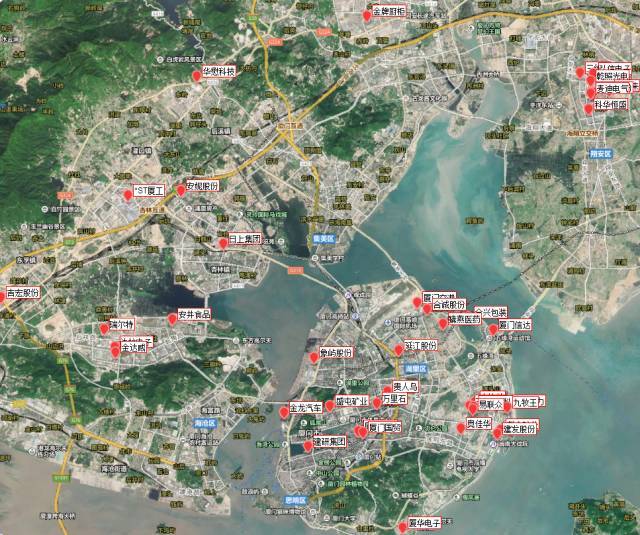 城市战争: 华东地区上市公司地图 我们已经分享