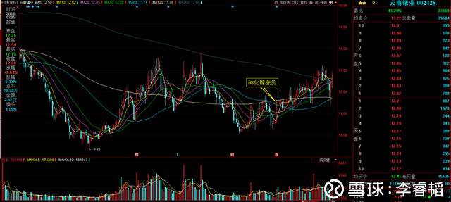 李睿韬: 每日牛股之小金属行业云南锗业 $上证