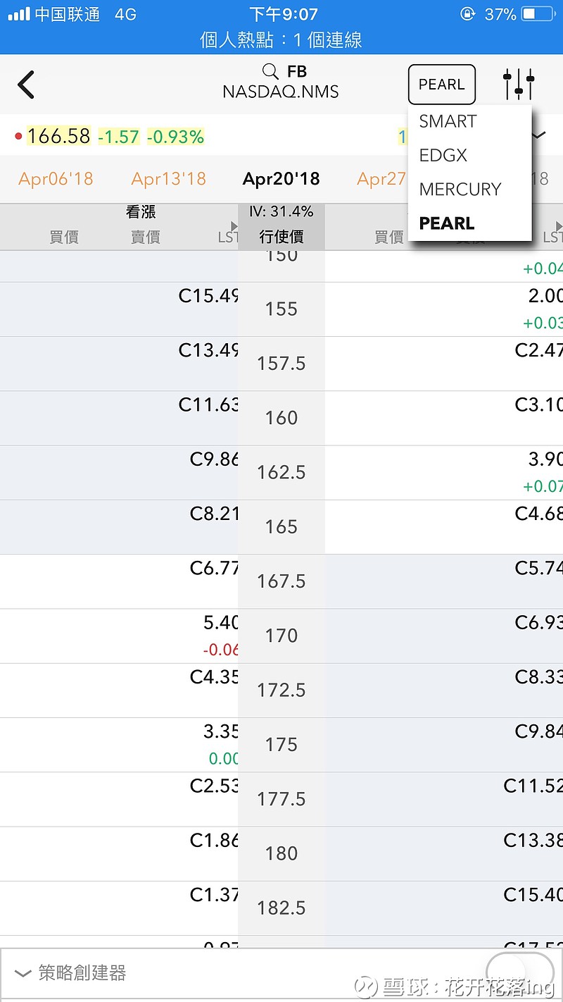 精选2012[¥10.00] 您好，请问，图片上方的edgx，pearl，smart是什么意思？不同的期权定价一样吗？