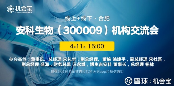近四十家机构扎堆调研安科生物,董事长详解精