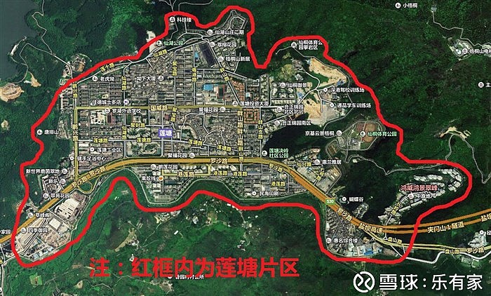 深圳莲塘地图图片