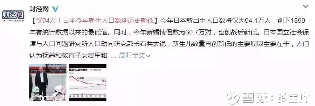 日本突然公布了一个噩耗 全球哗然 来源 财经要参 Id Mofzpy 1 刚刚 日本厚生劳动省公布了一个噩耗 日本17年新生人口数创历史新低 94万