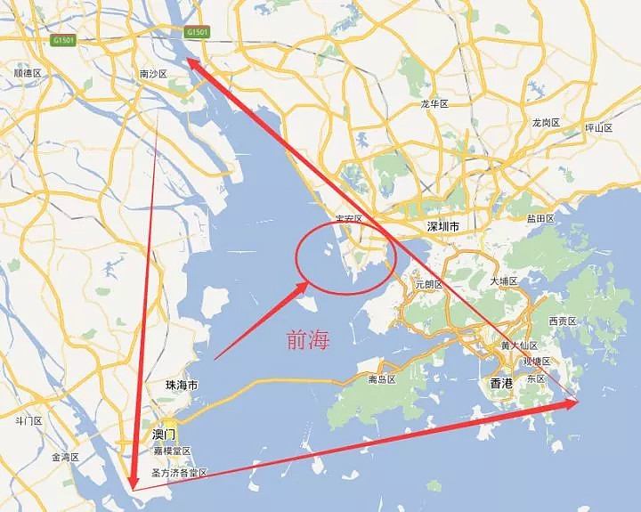 深圳前海地理位置图图片