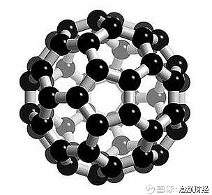 富勒烯与石墨结构类似,但石墨的结构中只有六元环,而富勒烯中可能存在