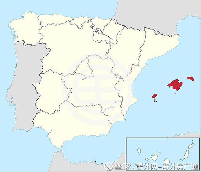 包括四个主要岛屿,马略卡岛(面积最大),梅诺卡岛,伊维萨岛和福门特拉