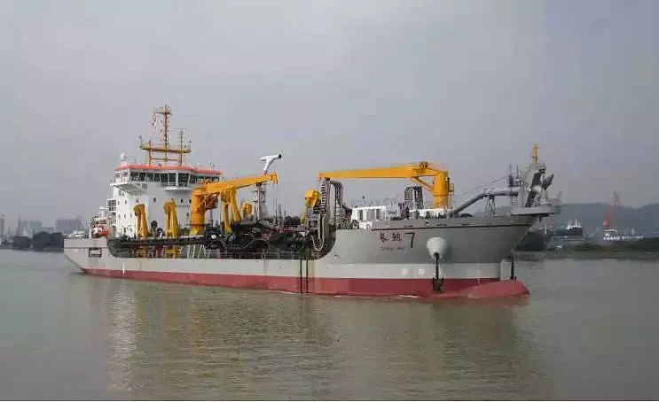 $中国动力(sh600482)$"长鲸7号"助力航道整治 七一二所提供成套电力