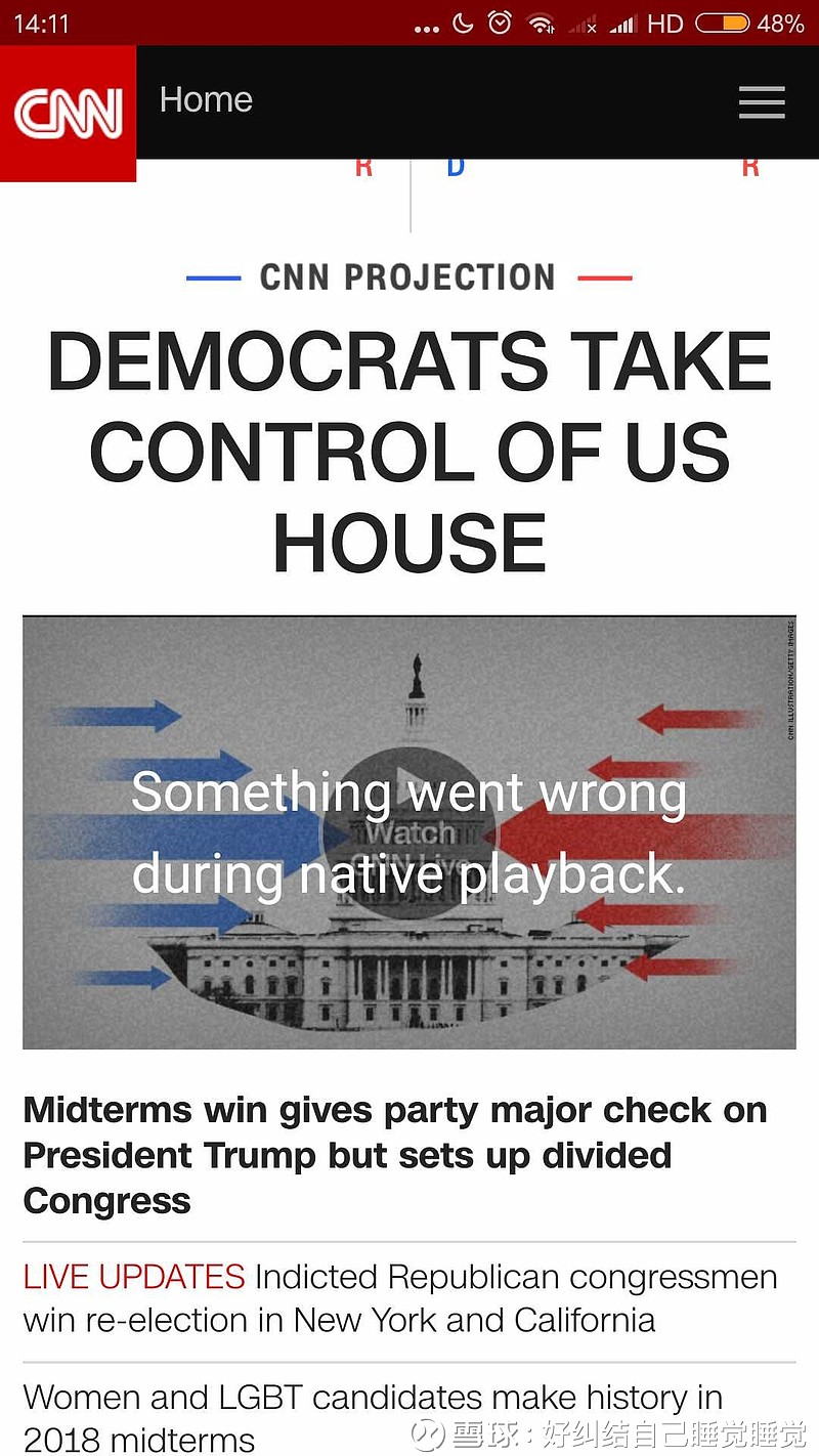 共和党控制了参议院