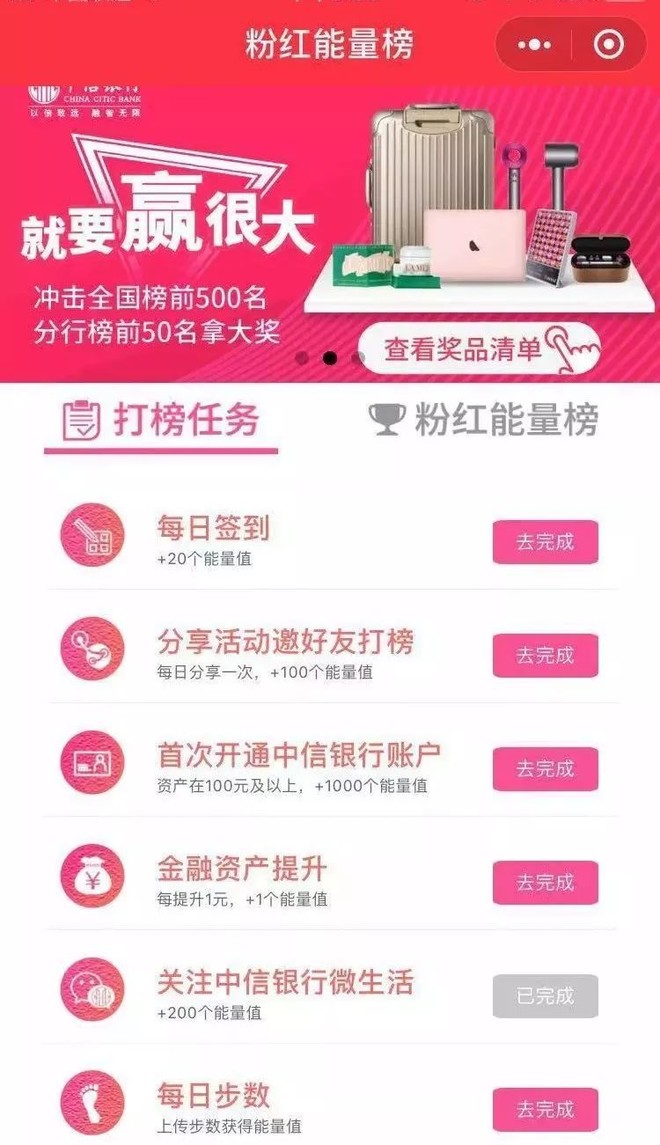 中信银行粉红能量榜：一场流量池思维下的客群经营探索